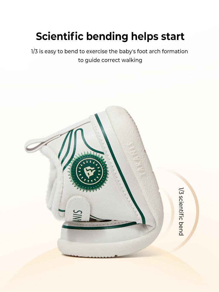 TARANISkids 211 Winter New Toddler Shoes Baby Shoes Soft Sole Plus Fleece To Keep Warm