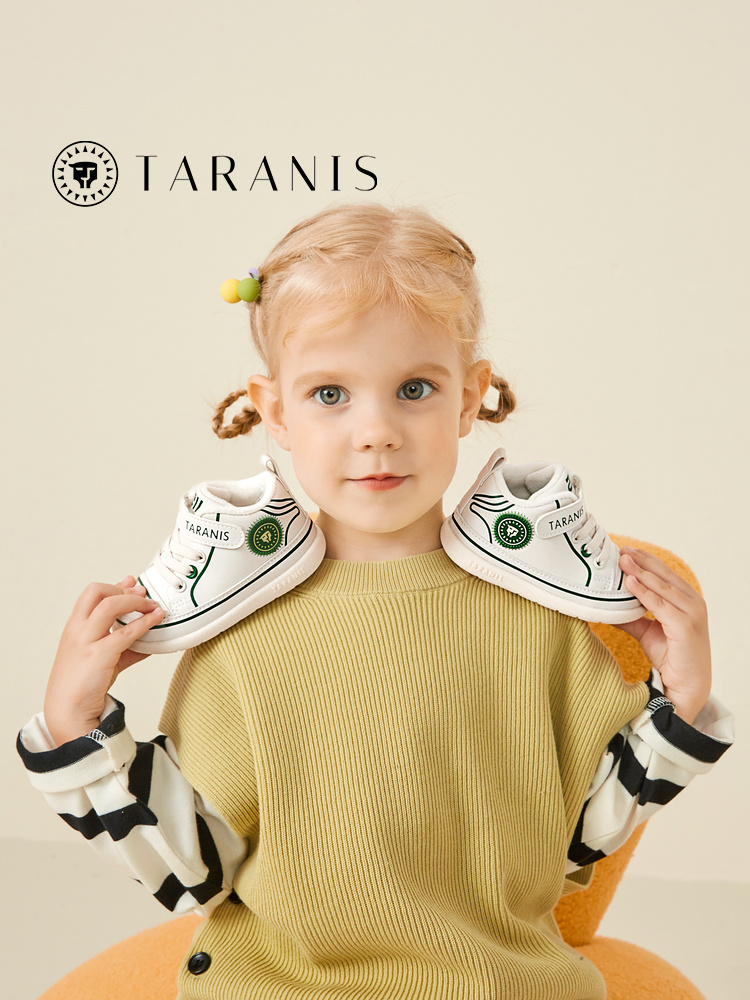 TARANISkids 211 Winter New Toddler Shoes Baby Shoes Soft Sole Plus Fleece To Keep Warm