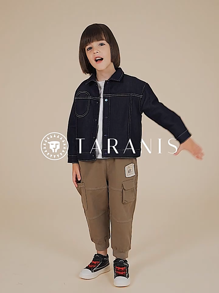 TARANIS Winter new children's board shoes men's shoes big children soft bottom high top cashmere leisure shoes sports shoes