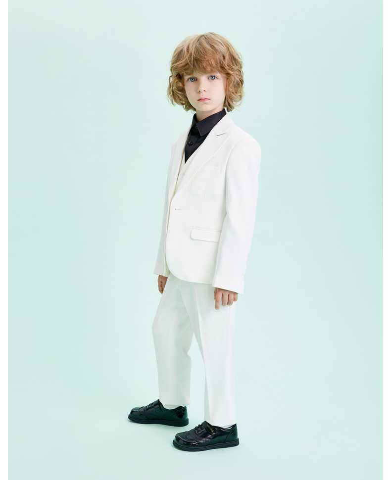 TARANIS Spring new men's baby shoes children's black soft bottom retro dress shoes show children's shoes