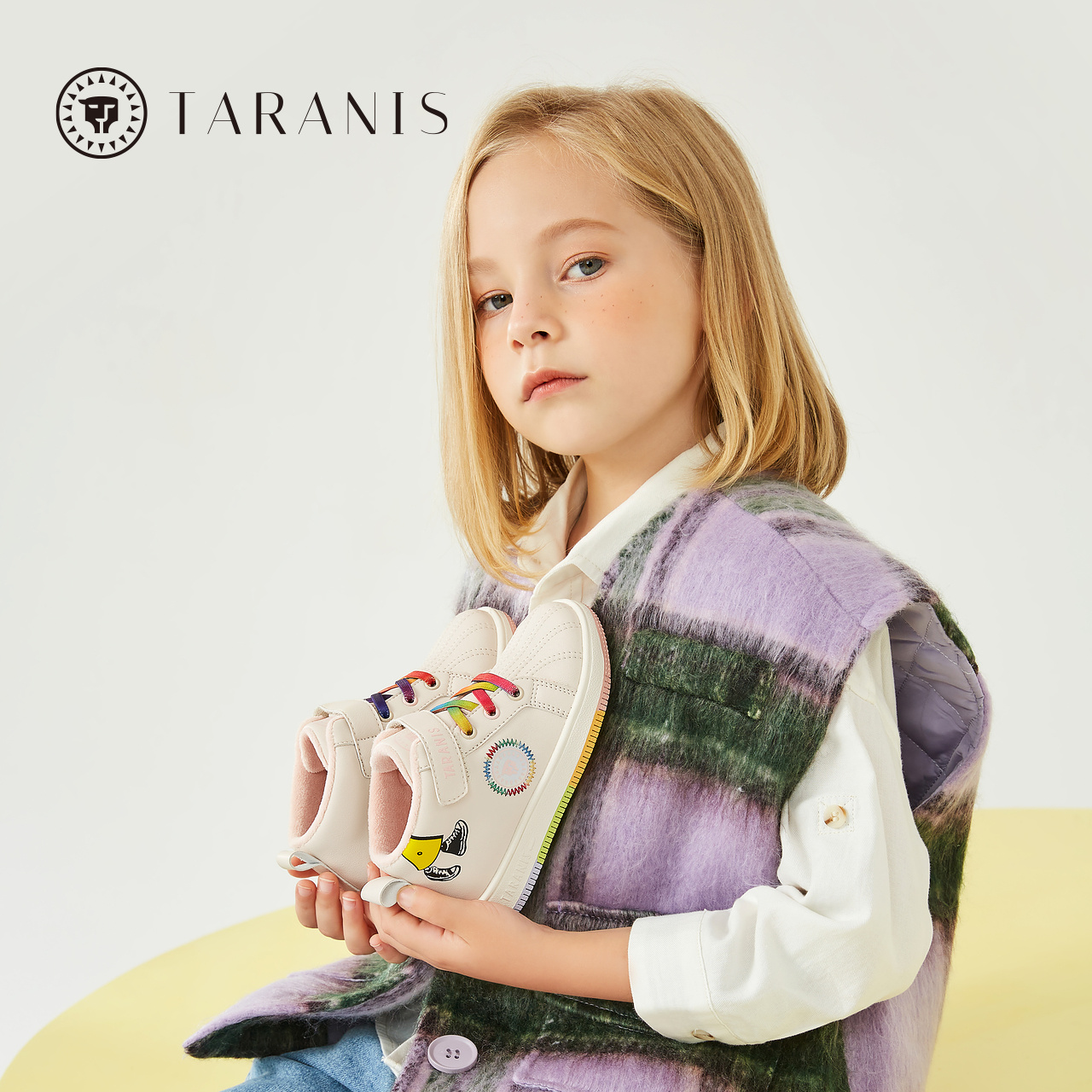TARANISkids Winter New Casual Rainbow Bottom Sneakers