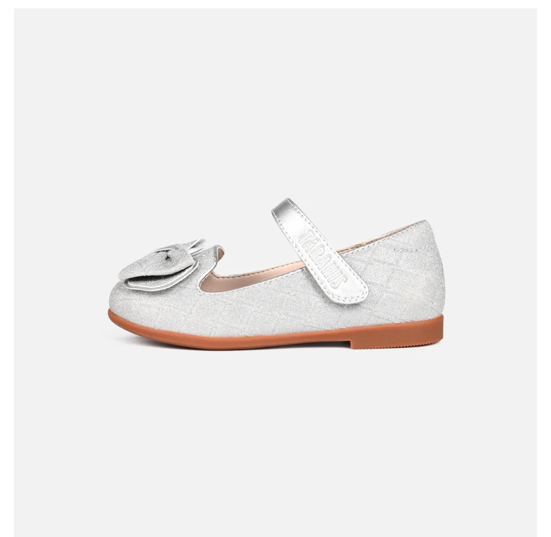 TARANIS Spring New Girls' Shoes Bowknot Children's Single Shoes Small Fragrant Wind Princess Shoes Soft Sole Small Leather Shoes