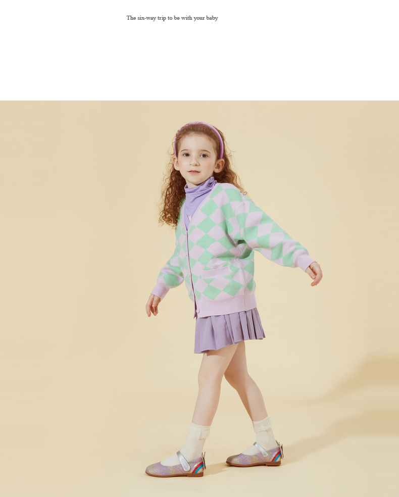 TARANIS Autumn western style children's small shoes show crystal princess shoes non-slip soft sole single shoes