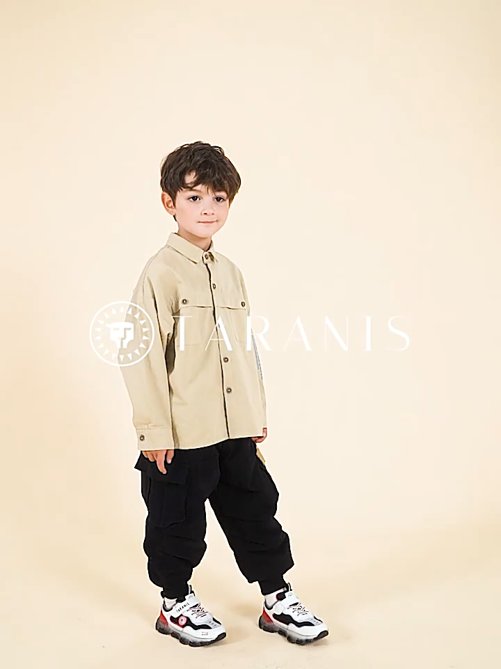 TARANIS Children's Sports Shoes Autumn New Boy Daddy Shoes Science and Technology Shoes Light Shoes Light Flashing Shoes