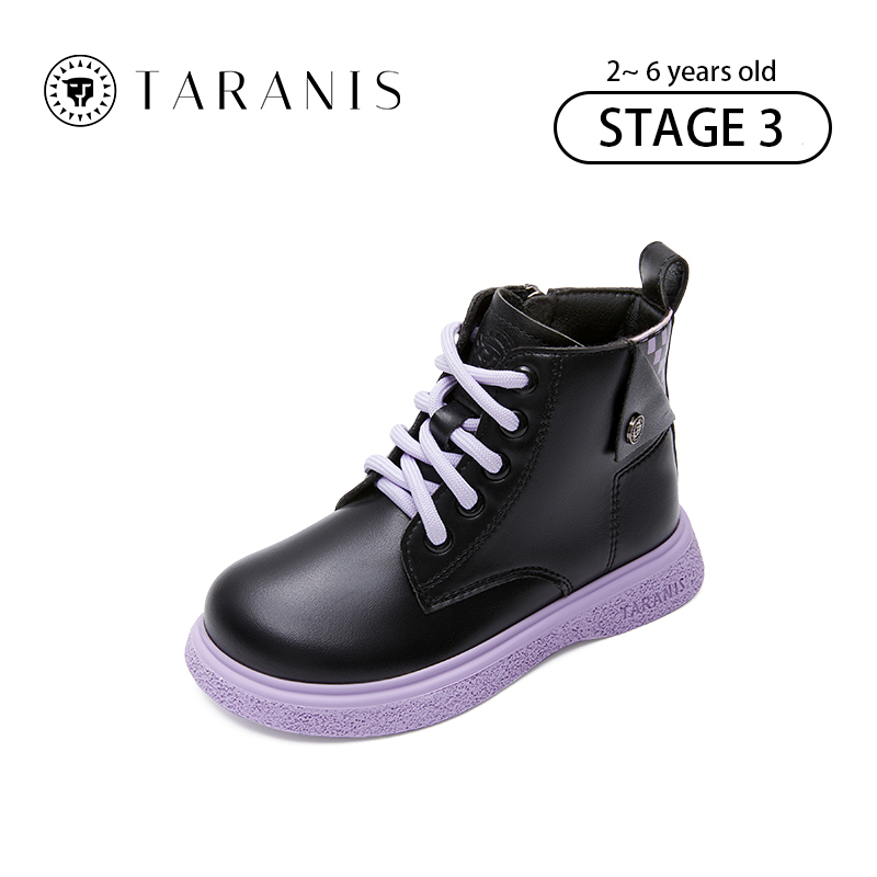 TARANISkids 2022 Autumn And Winter New Girls Plus Fleece Short Boots N