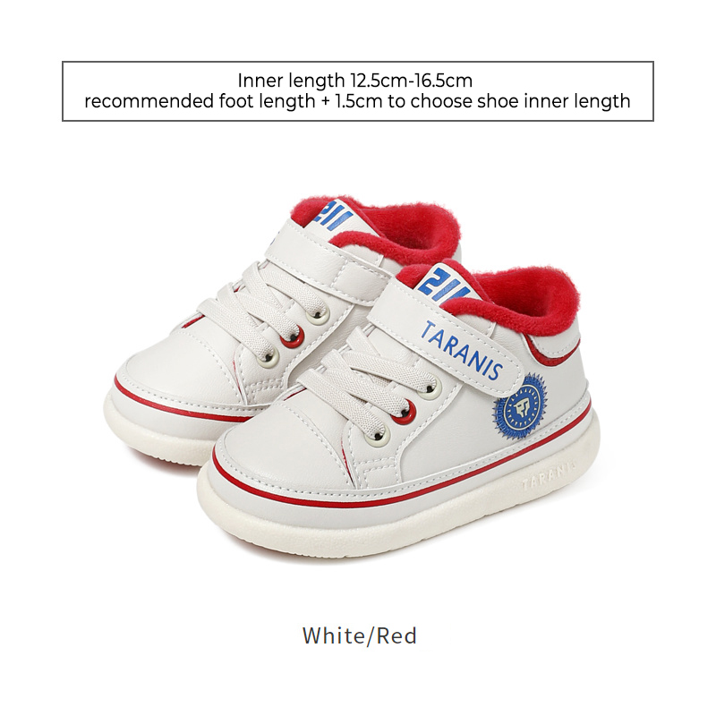TARANISKids 211 Season New Year's Plus Fleece Non-slip Baby Toddler Shoes