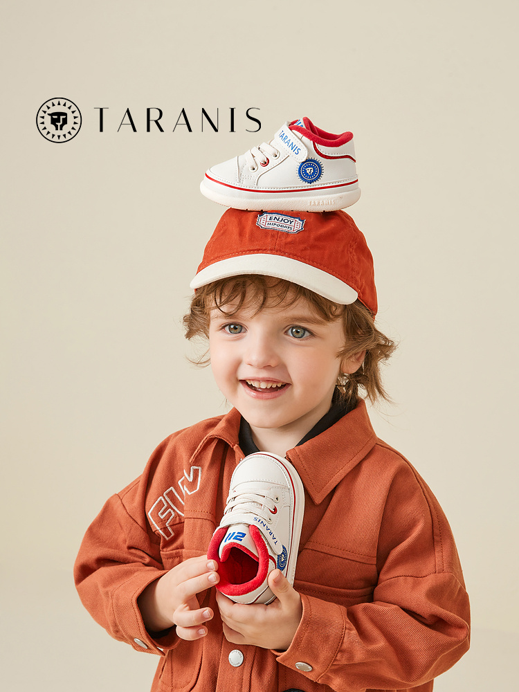 TARANISKids 211 Season New Year's Plus Fleece Non-slip Baby Toddler Shoes
