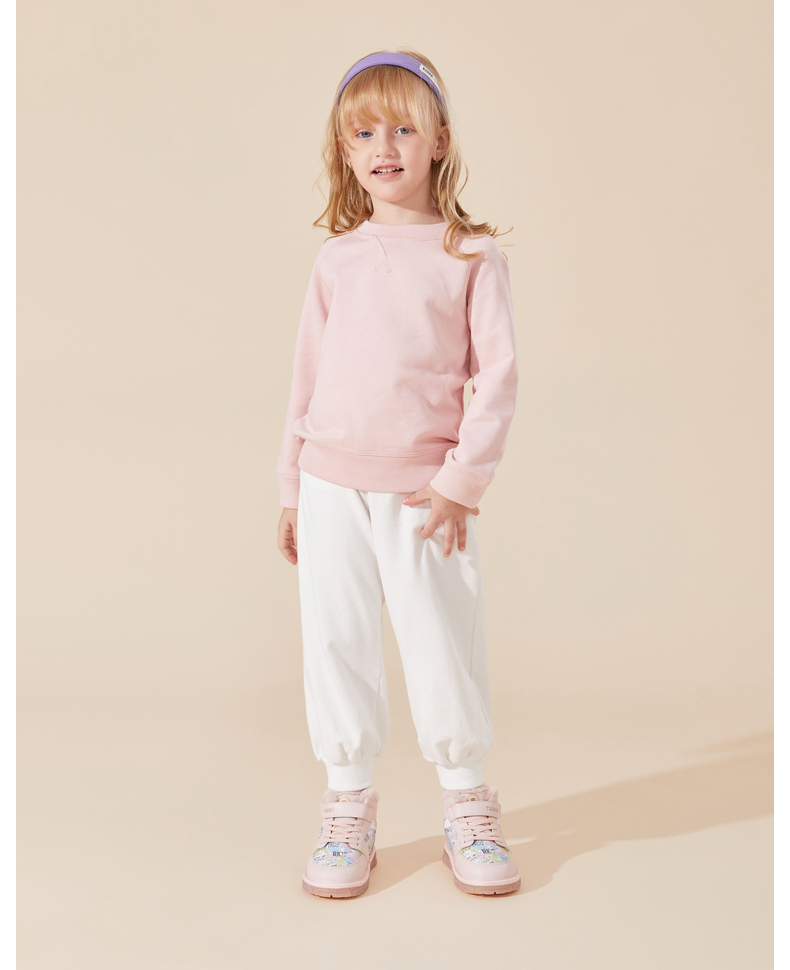 TARANIS Winter new girls shoes children's snow boots with velvet and thick light flash winter shoes baby high top cotton shoes