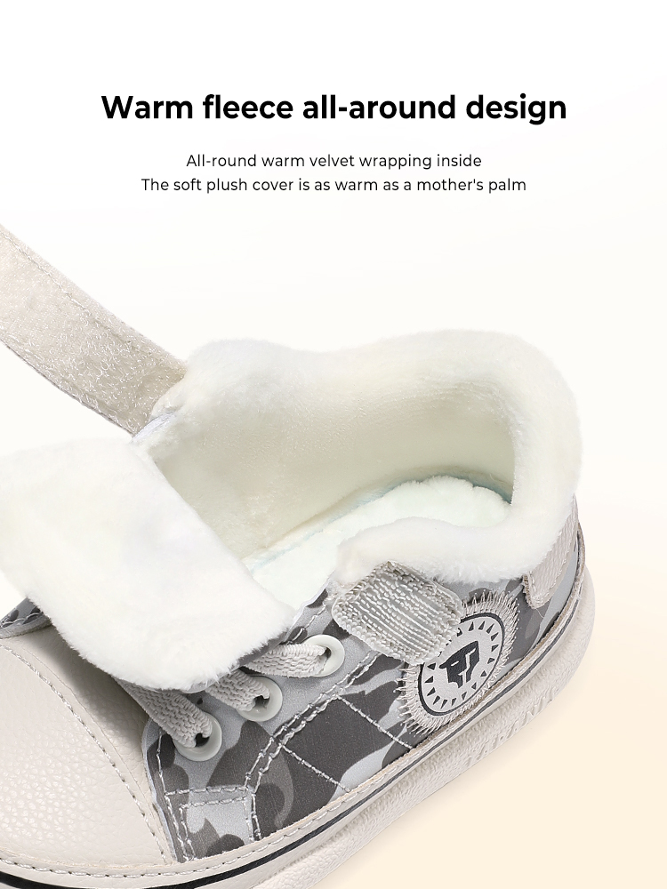 TARANISkids Winter New Warm Girl's Sports Shoes Toddler Shoes Soft Bottom Non-slip Functional Shoes