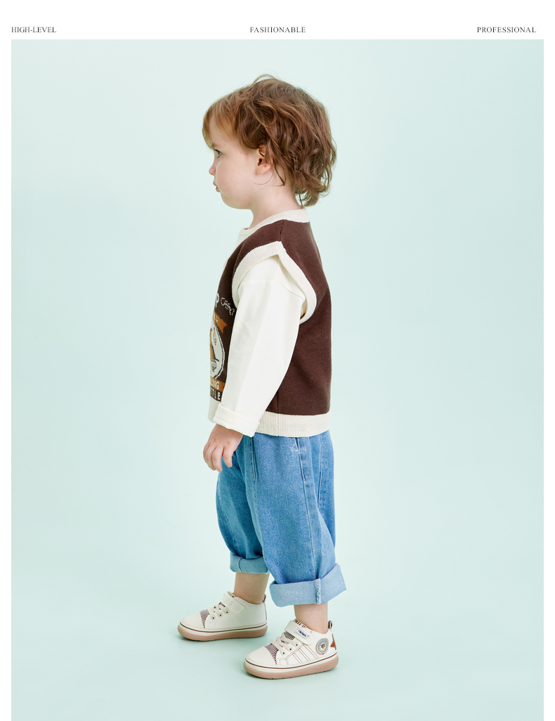 TARANIS 211 spring new children's shoes baby toddler shoes men's baby canvas shoes girls breathable sports shoes