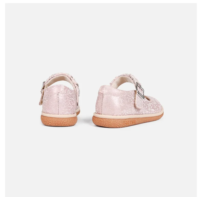 TARANIS Spring New Children's Shoes Shiny Glitter Princess Shoes Buckle Fashion School Shoes Girls Shoes