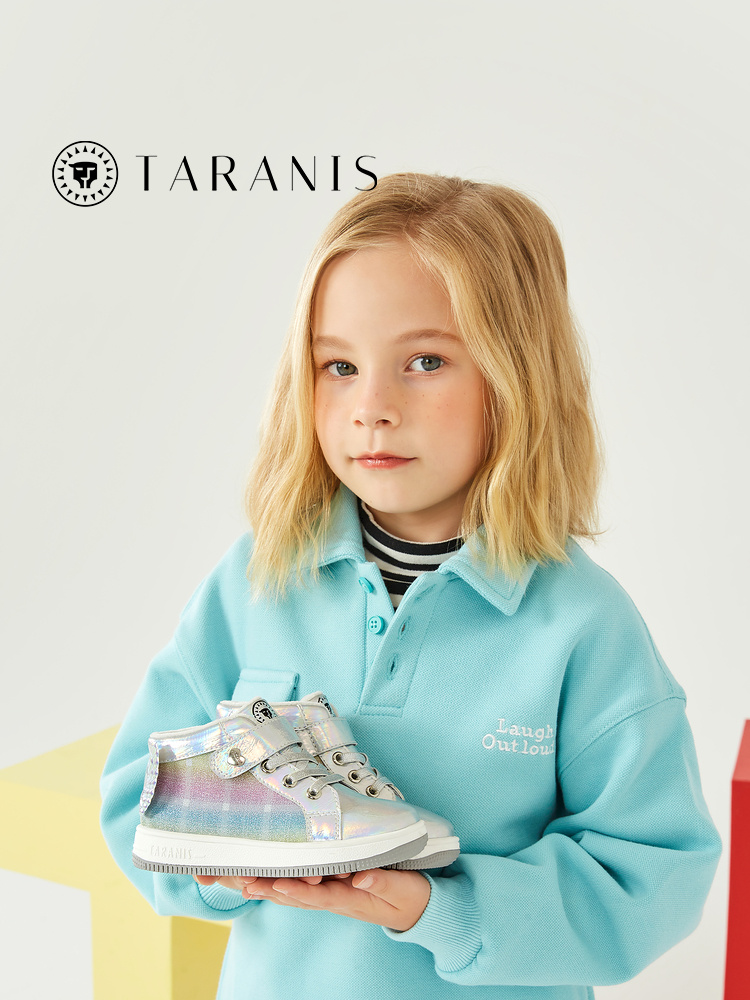 TARANISkids Non-slip Soft Sole Plus Fleece Warm Sneakers