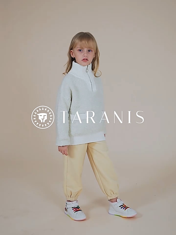 TARANIS  Winter New Girls Shoes Children Baby with Fleece Rainbow Bottom Leisure Board Shoes Warm Sports Shoes