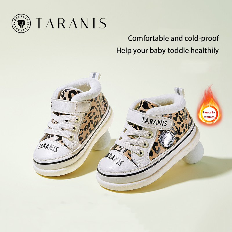 TARANISkSeason's New Fleece Children's Shoes Plus Fleece Baby Toddler 
