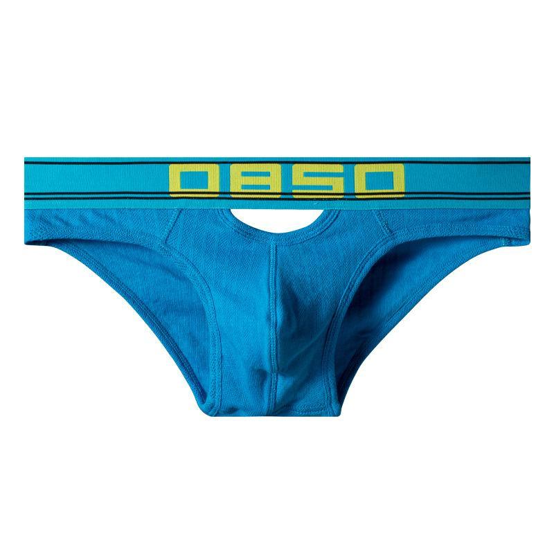 0850 Men's front and back Opening Design Solid Briefs