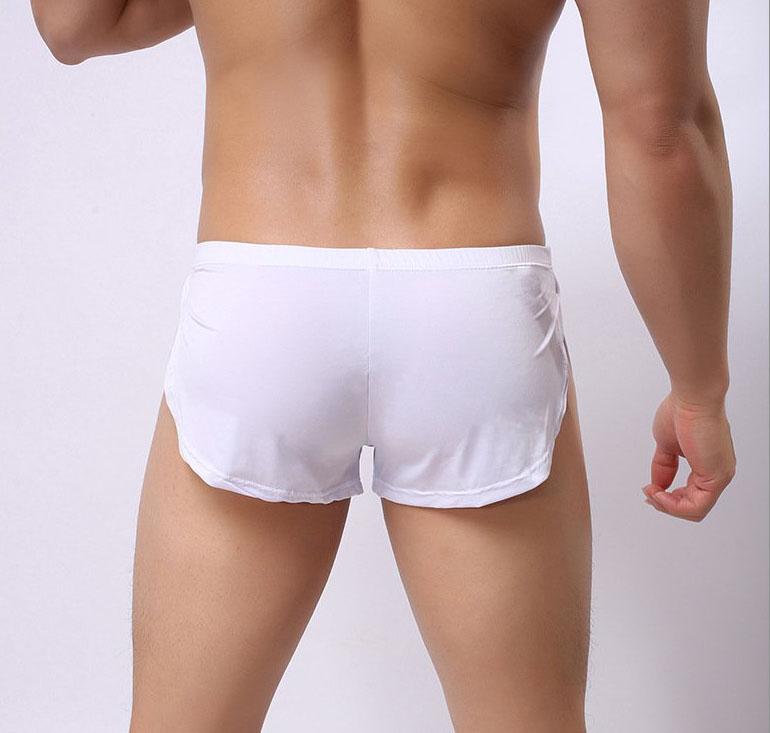 Men's Soft and Comfortable Casual Home Split Boxer Briefs
