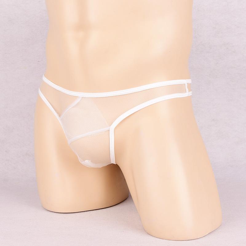 Men's ultra-thin full transparent thong