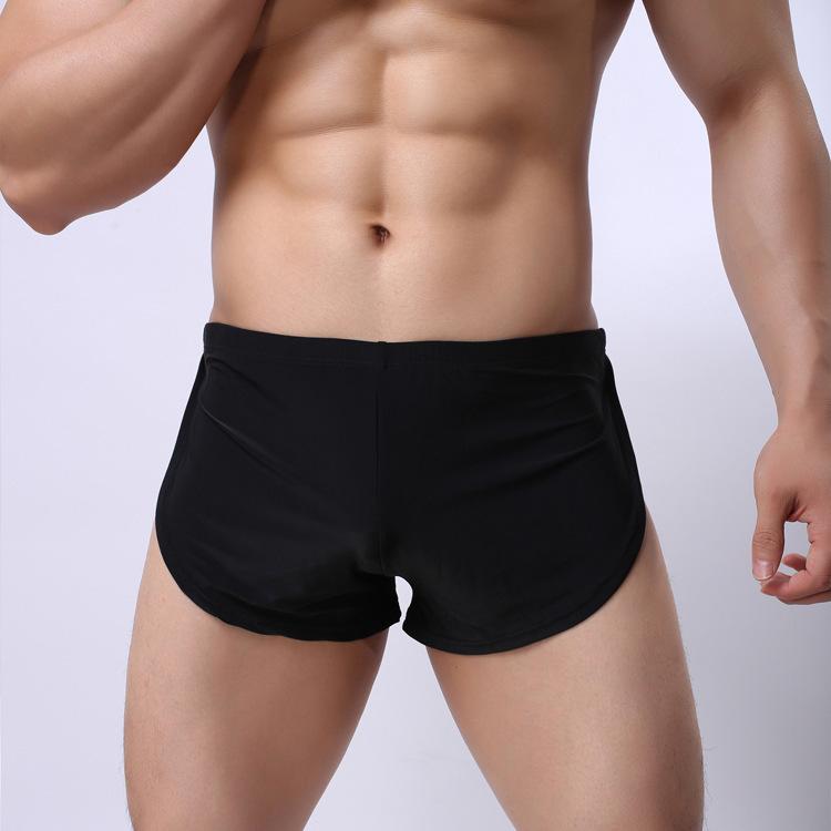 Men's Soft and Comfortable Casual Home Split Boxer Briefs