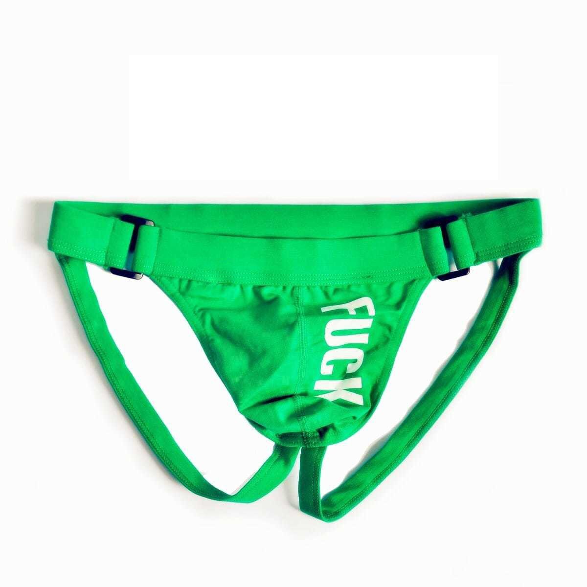 FU*K print solid sexy ring men jockstrap gay underwear