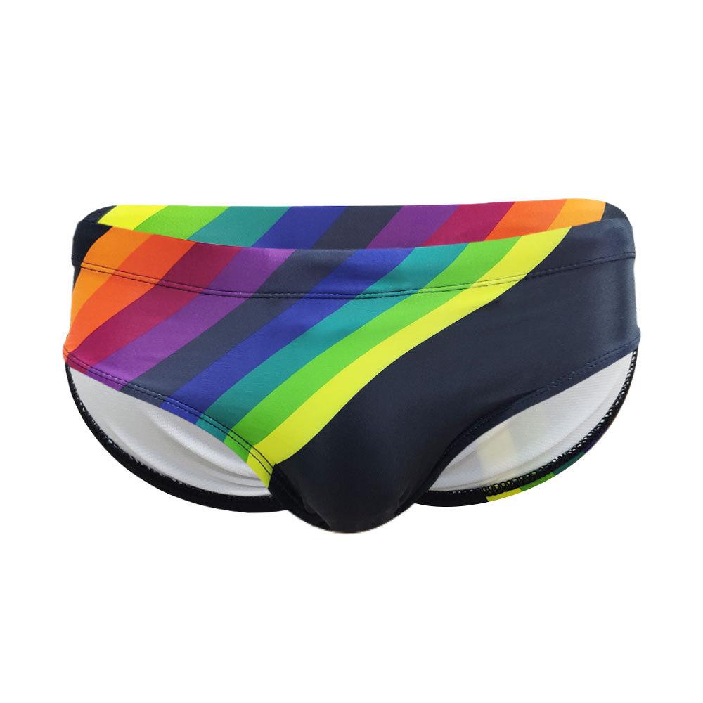 Pride rainbow men's sexy fashion swimming briefs - Final Sale