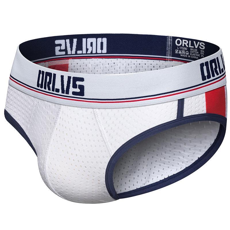 Orlvs Men's Breathable Mesh Quick-drying Briefs