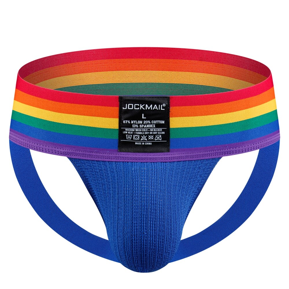 ORLVS UNDERWEAR | Jockmail Rainbow Pride Jockstrap | GAY UNDERWEAR