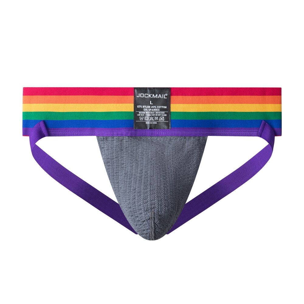 ORLVS UNDERWEAR | Jockmail Rainbow Pride Jockstrap | GAY UNDERWEAR