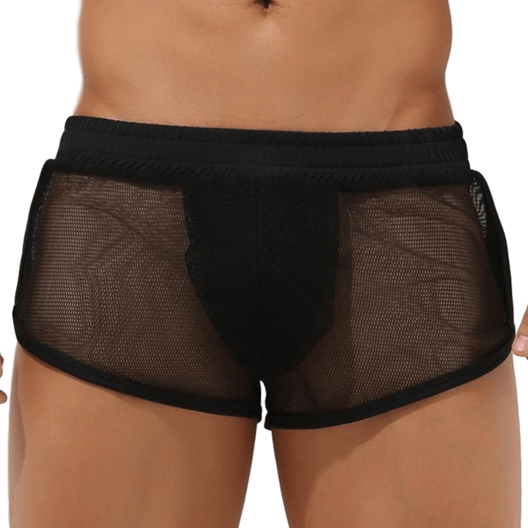 Sheer Mesh Jogger Shorts