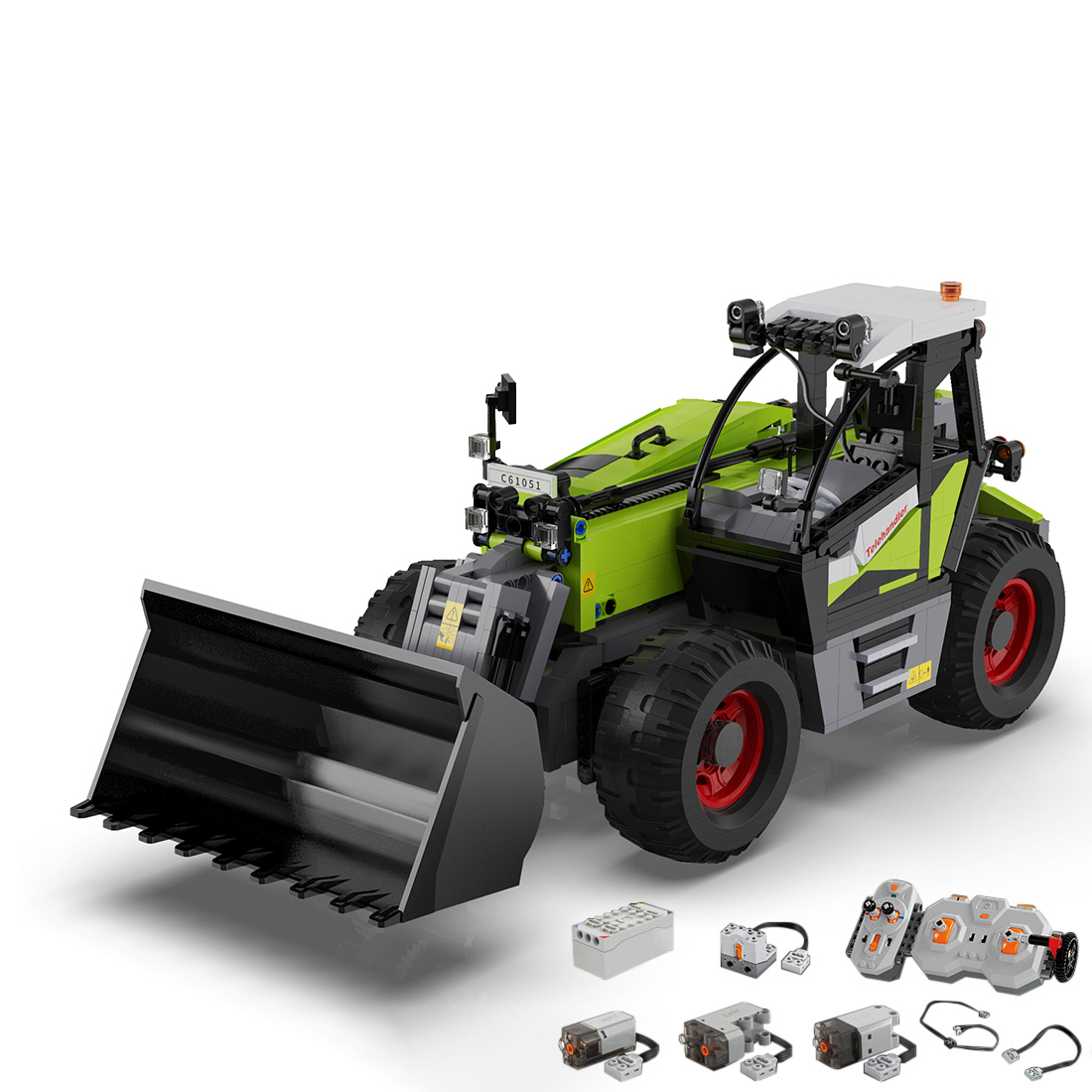 1469Pcs Telescopic Loader Vehicle Building Block Set