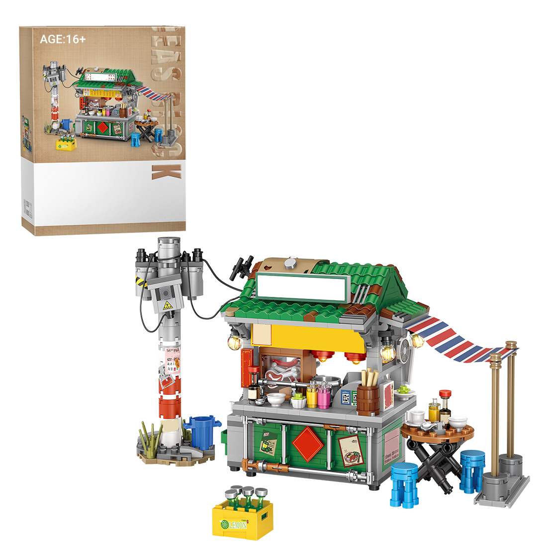 665PCS Snack Stand Building Blocks Set  