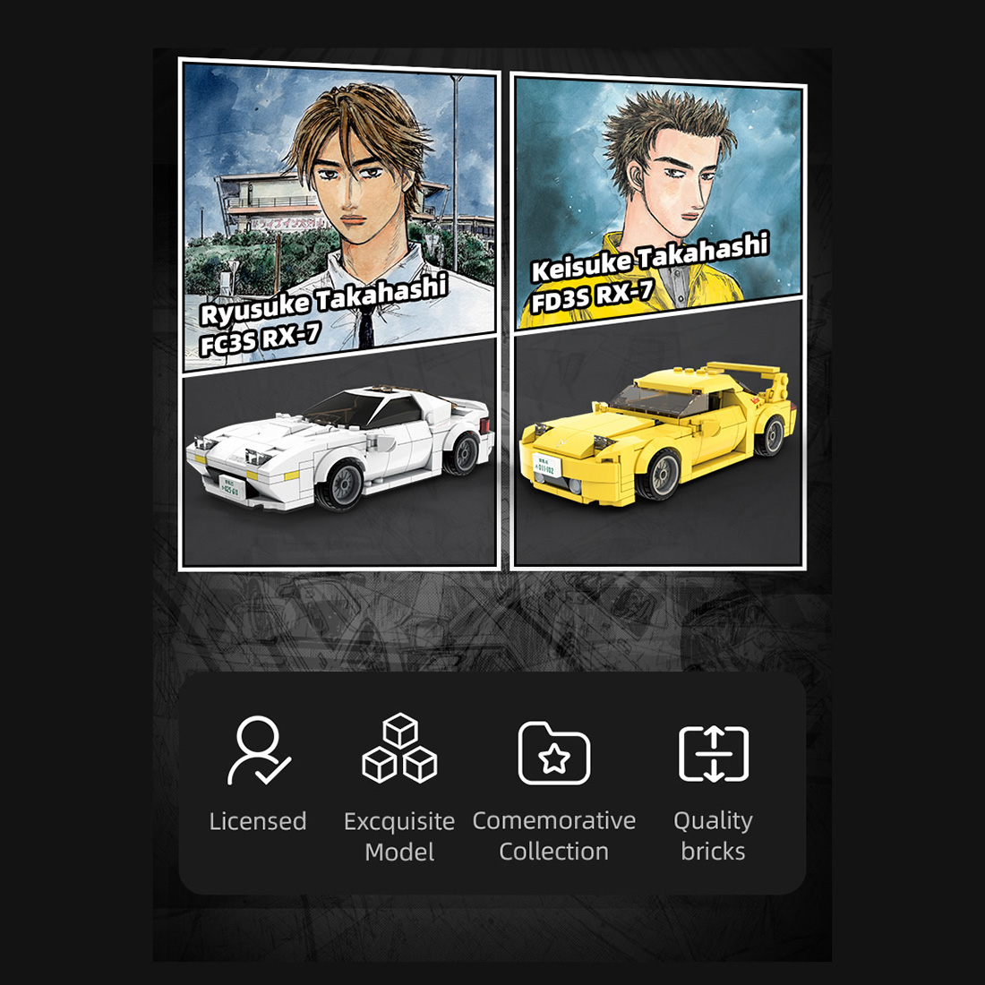 282pcs  Sports Car Bricks  Building Block Kit