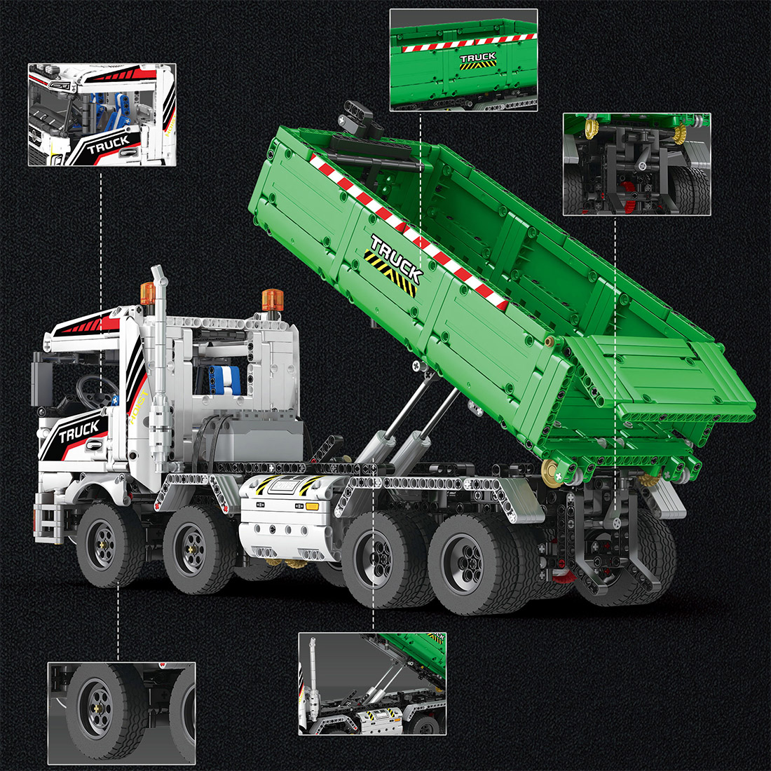 2950PCS Hook Crane Building Blocks Set 