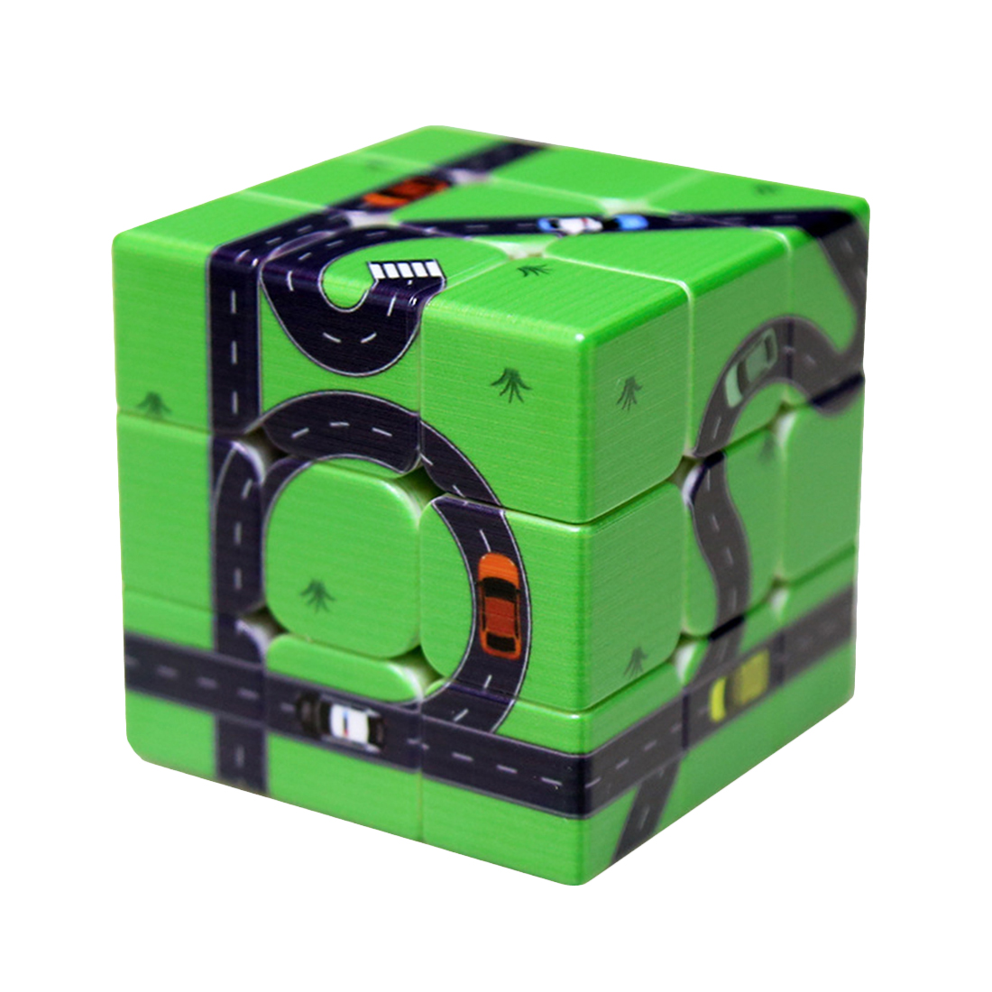 FangMo Green Highway 3x3 Speed Cube 