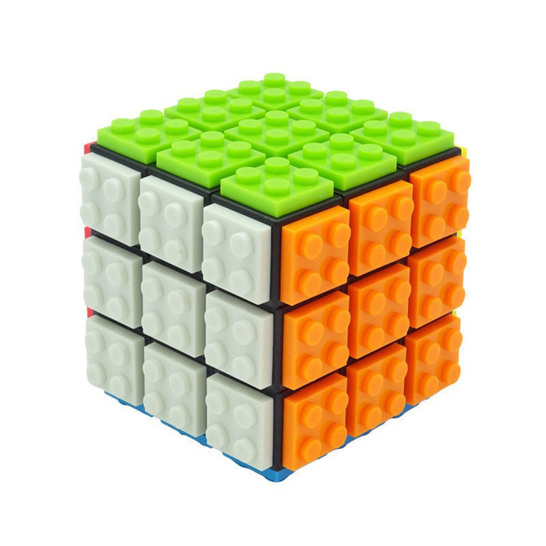 FanXin 3x3 Building Blocks Magic Cube（Black）