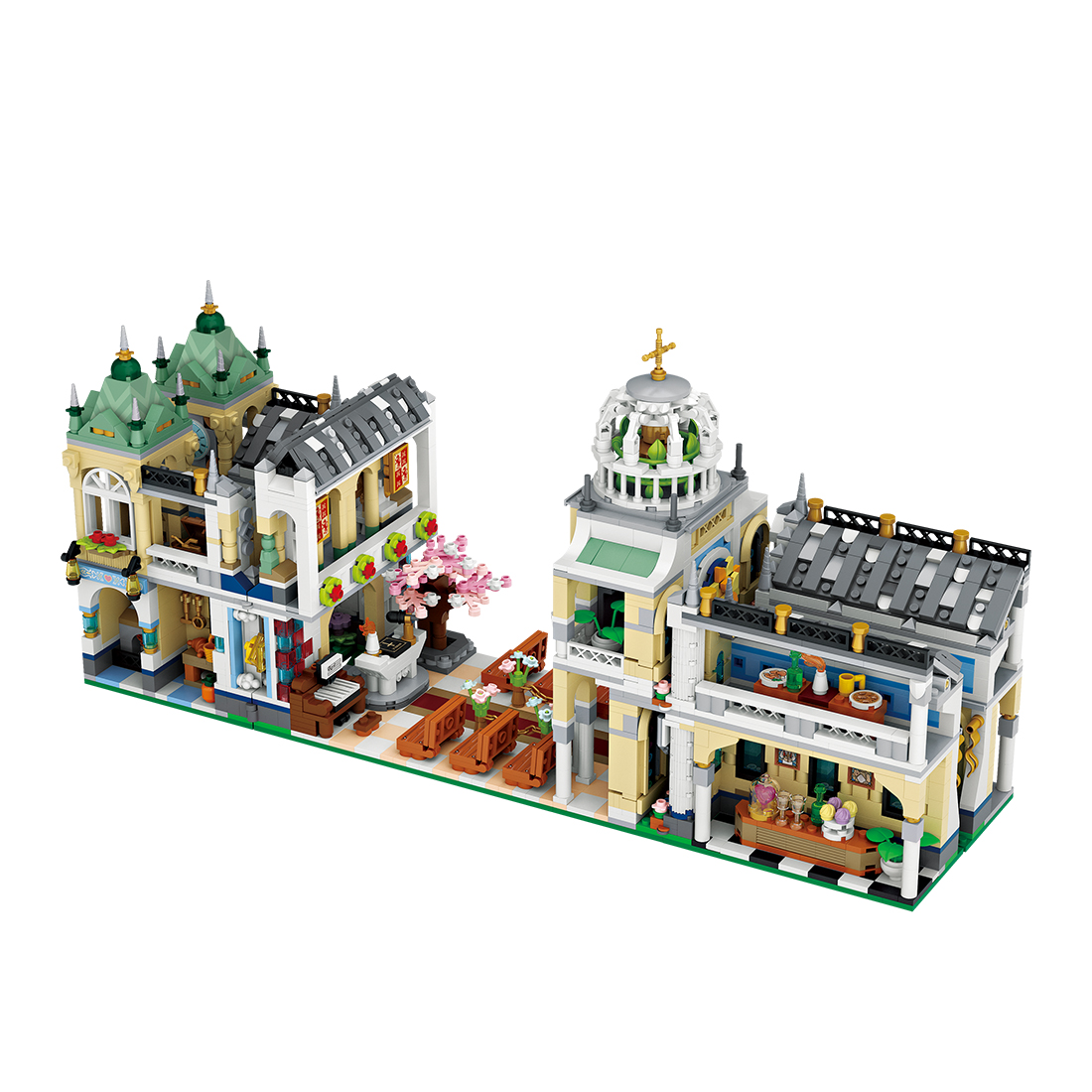 3308Pcs Wedding Church Building Block Set