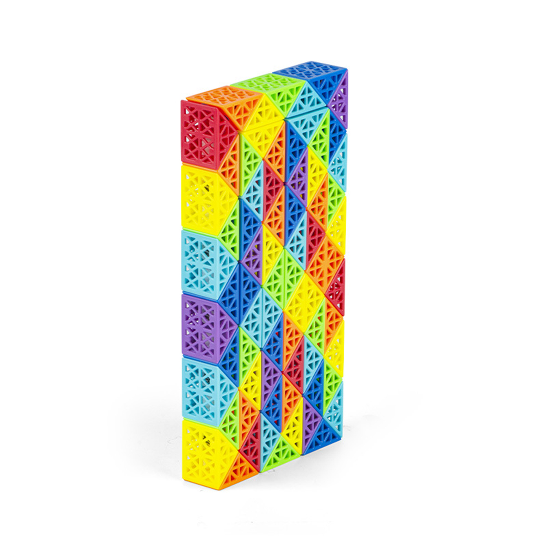 Diansheng Colorful Hollow-72 Sections Variety Magic Snake Cube Puzzle