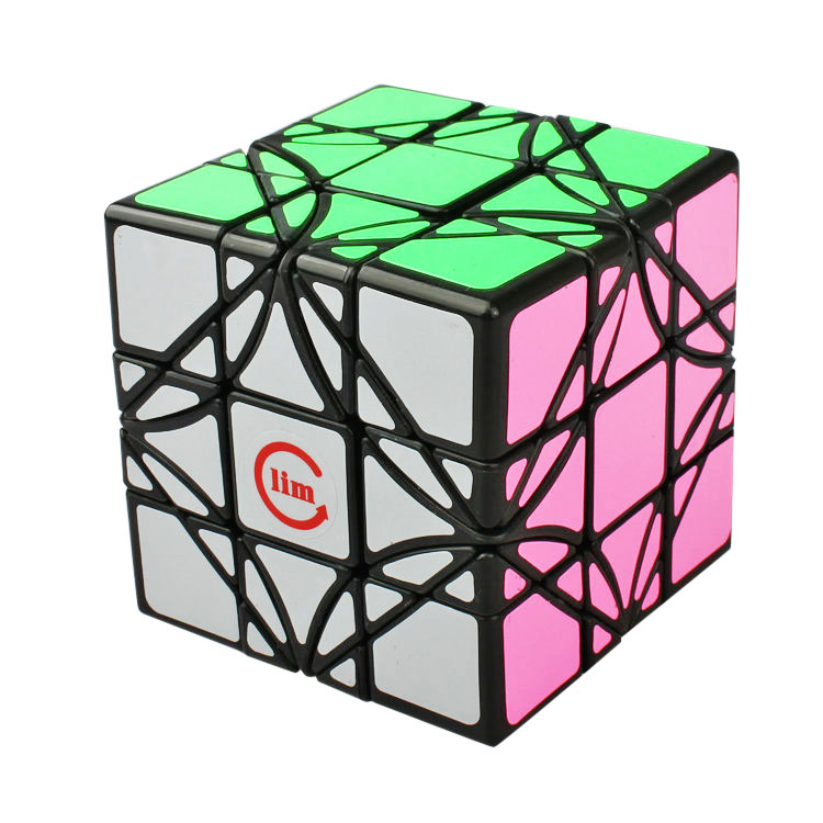 Funs LimCube 3x3 Dreidel Speed Cube (Black)