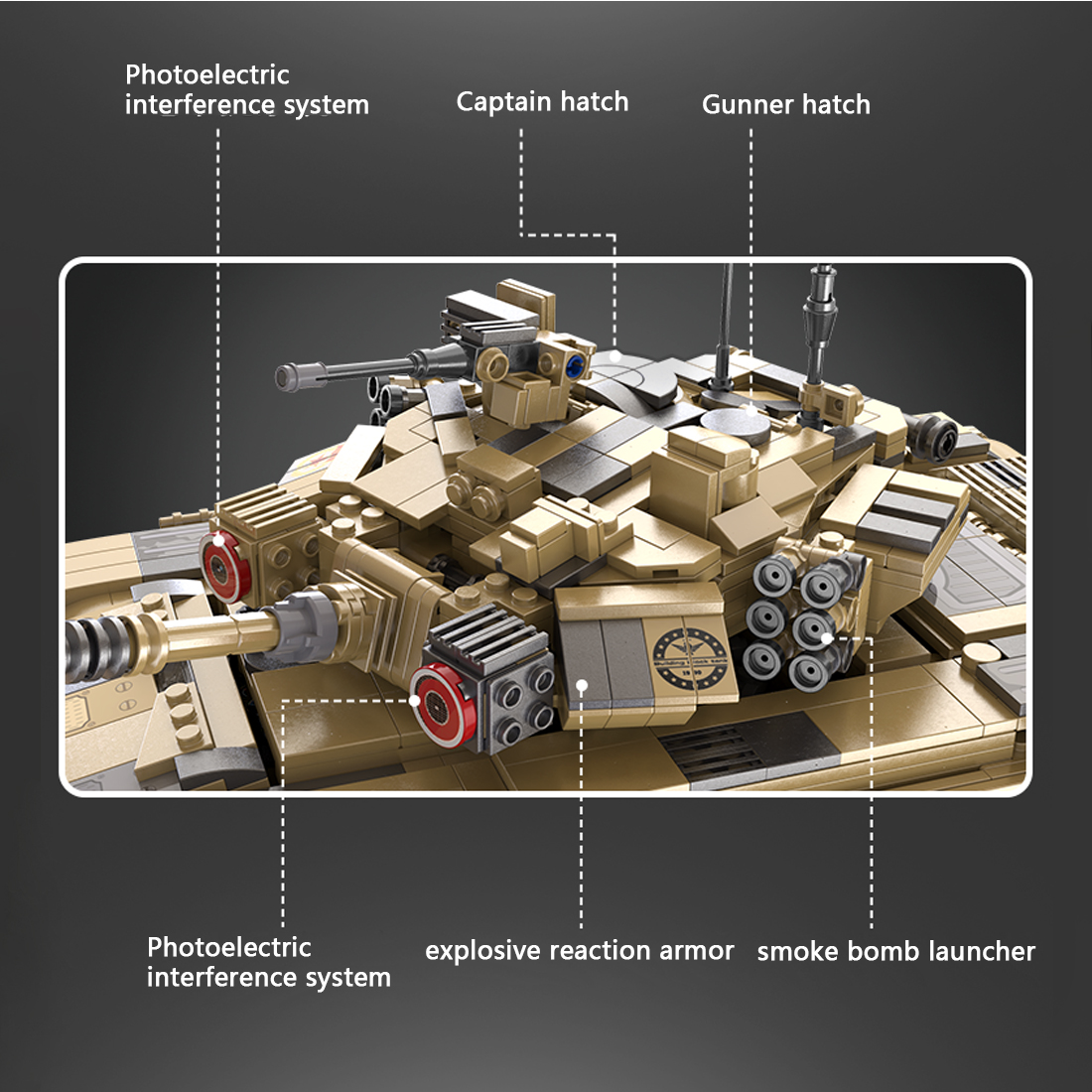 1722Pcs Tank Building Block Set