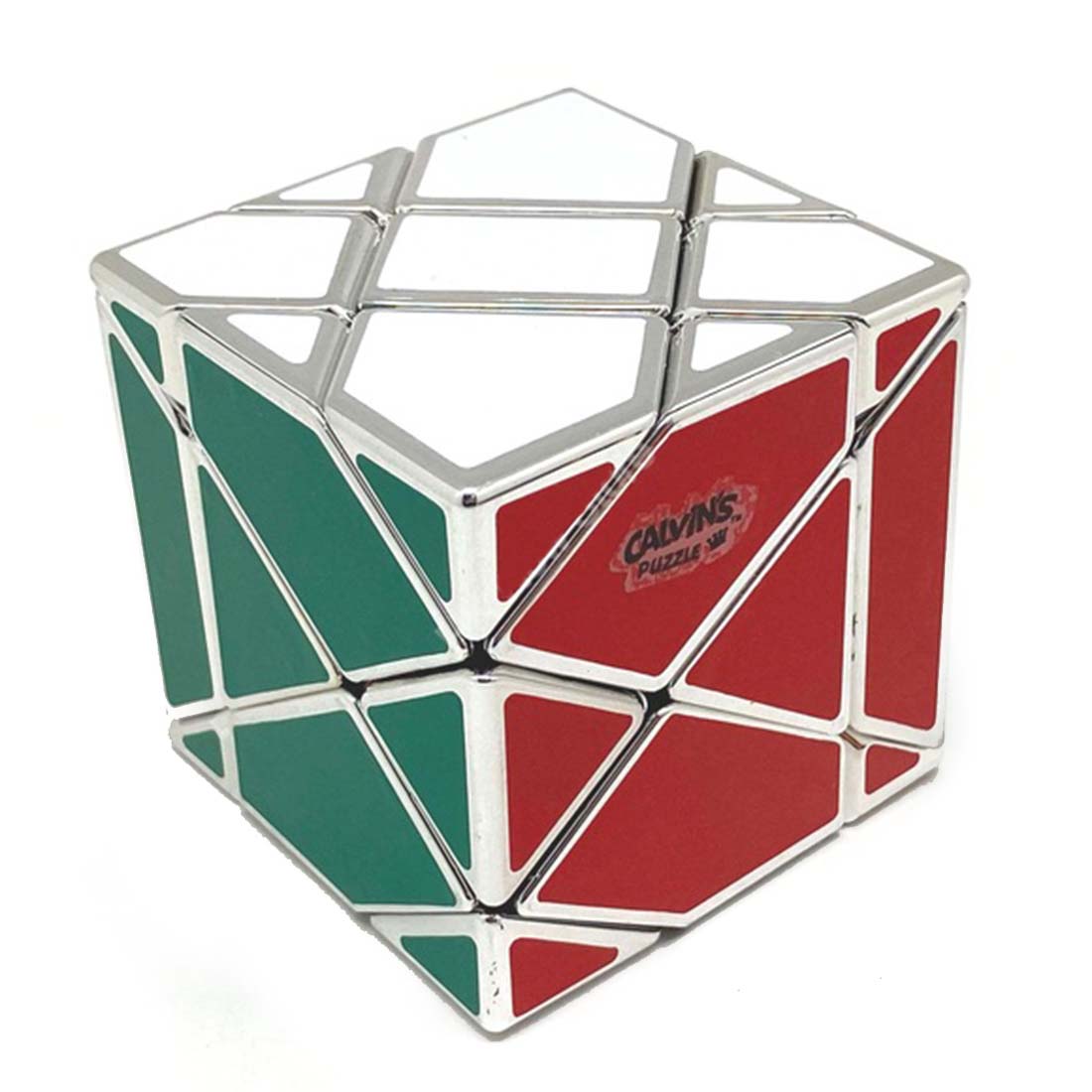 Calvin's Super Fisher 3x3 Speed Cube with 6-Color Stickers (Silver/Limited Edition)