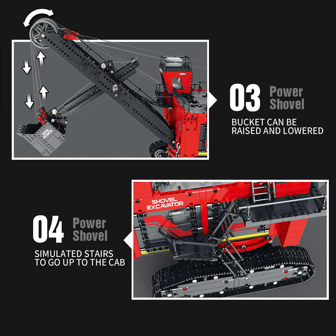 2968PCS Electric  Shovel Building Blocks Set 