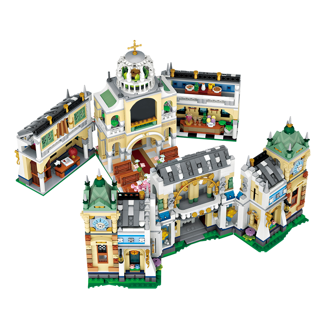 3308Pcs Wedding Church Building Block Set