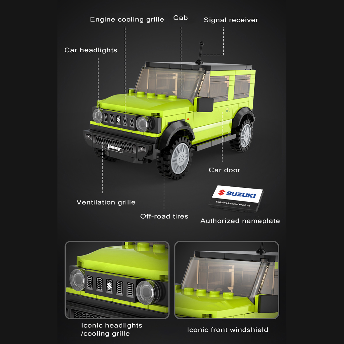 192Pcs JIMNY Off-road Vehicle Building Block Set