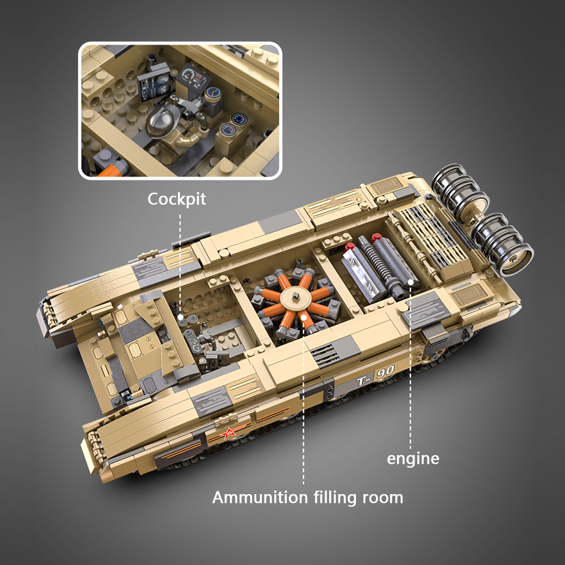 1722Pcs Tank Building Block Set