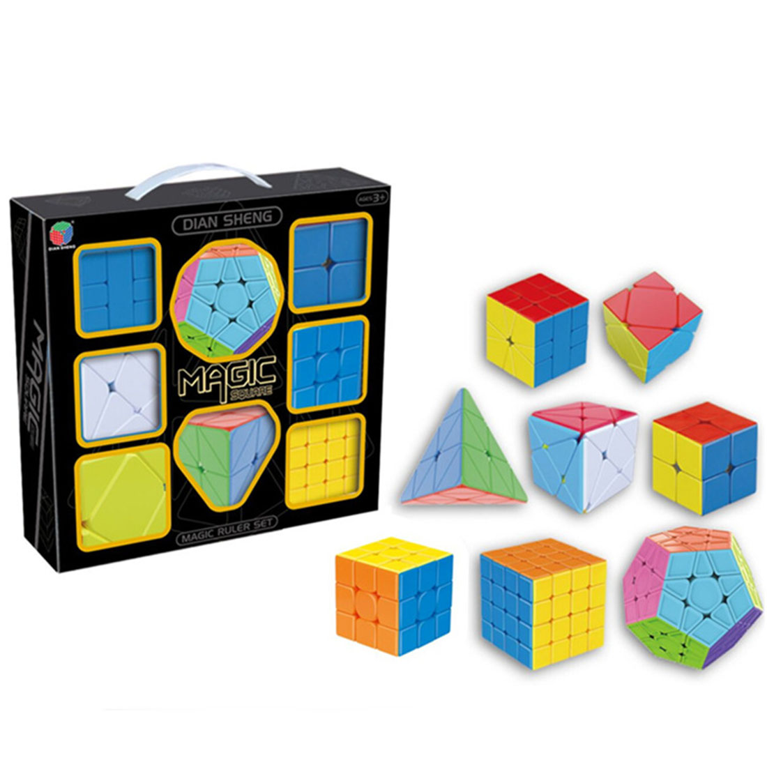 DianSheng 8-in-1 Magic Cube Set (Stickerless)