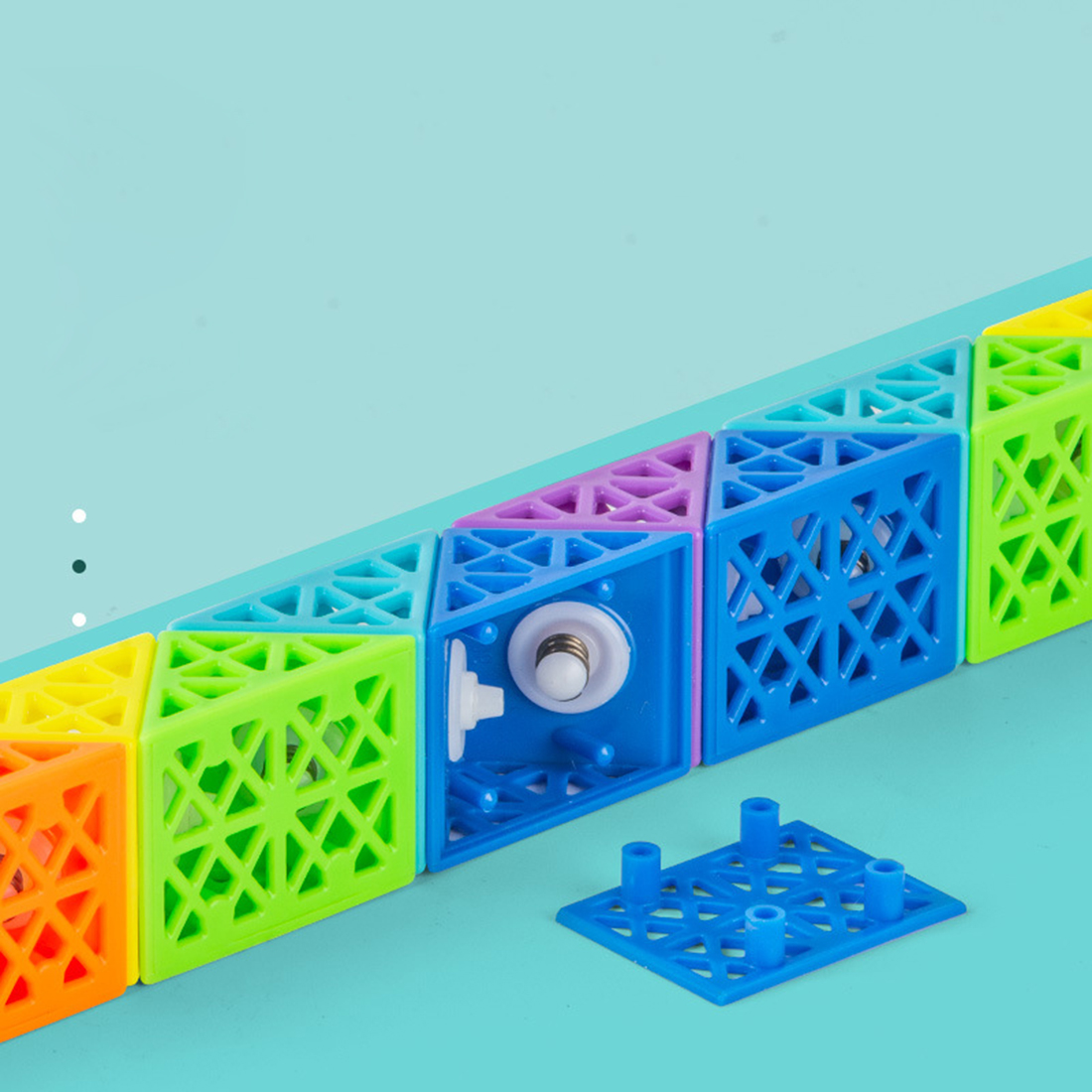 Diansheng Colorful Hollow-72 Sections Variety Magic Snake Cube Puzzle