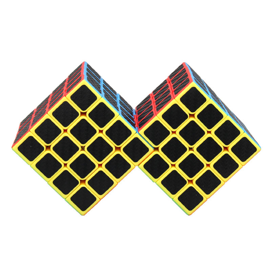 WitEden 4x4 Double Carbon Fiber Magic Cube (Colorful)