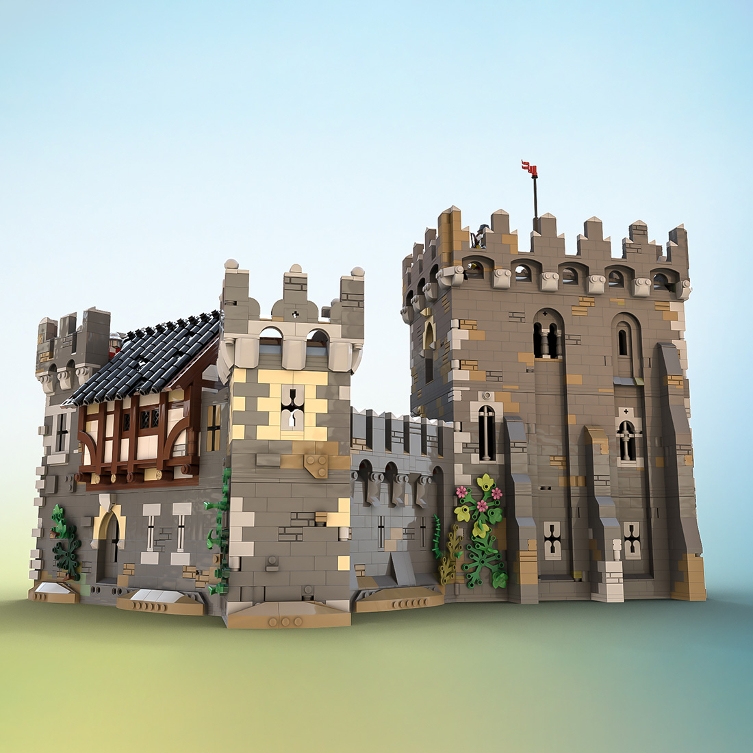 7500+Pcs Medieval Castle Building Block Set