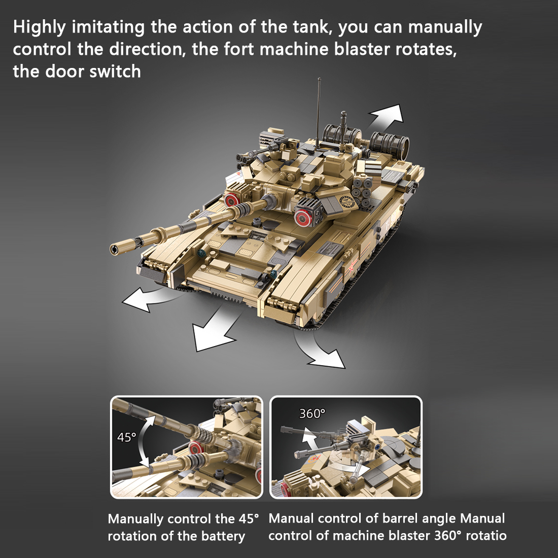 1722Pcs Tank Building Block Set