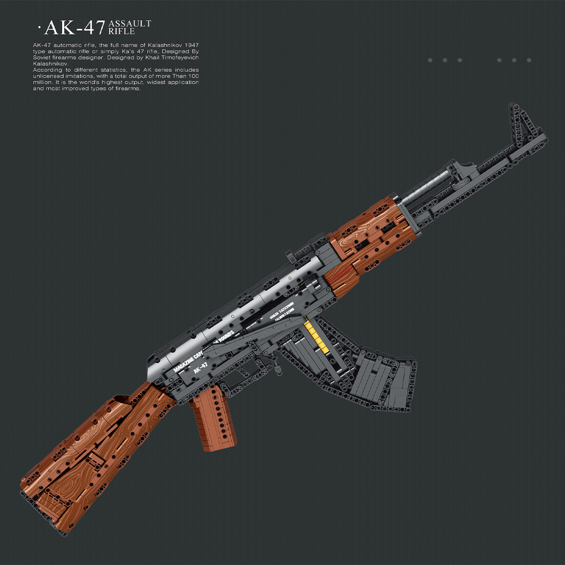 1366+PCS AK-47 Mechanical Building Blocks Set