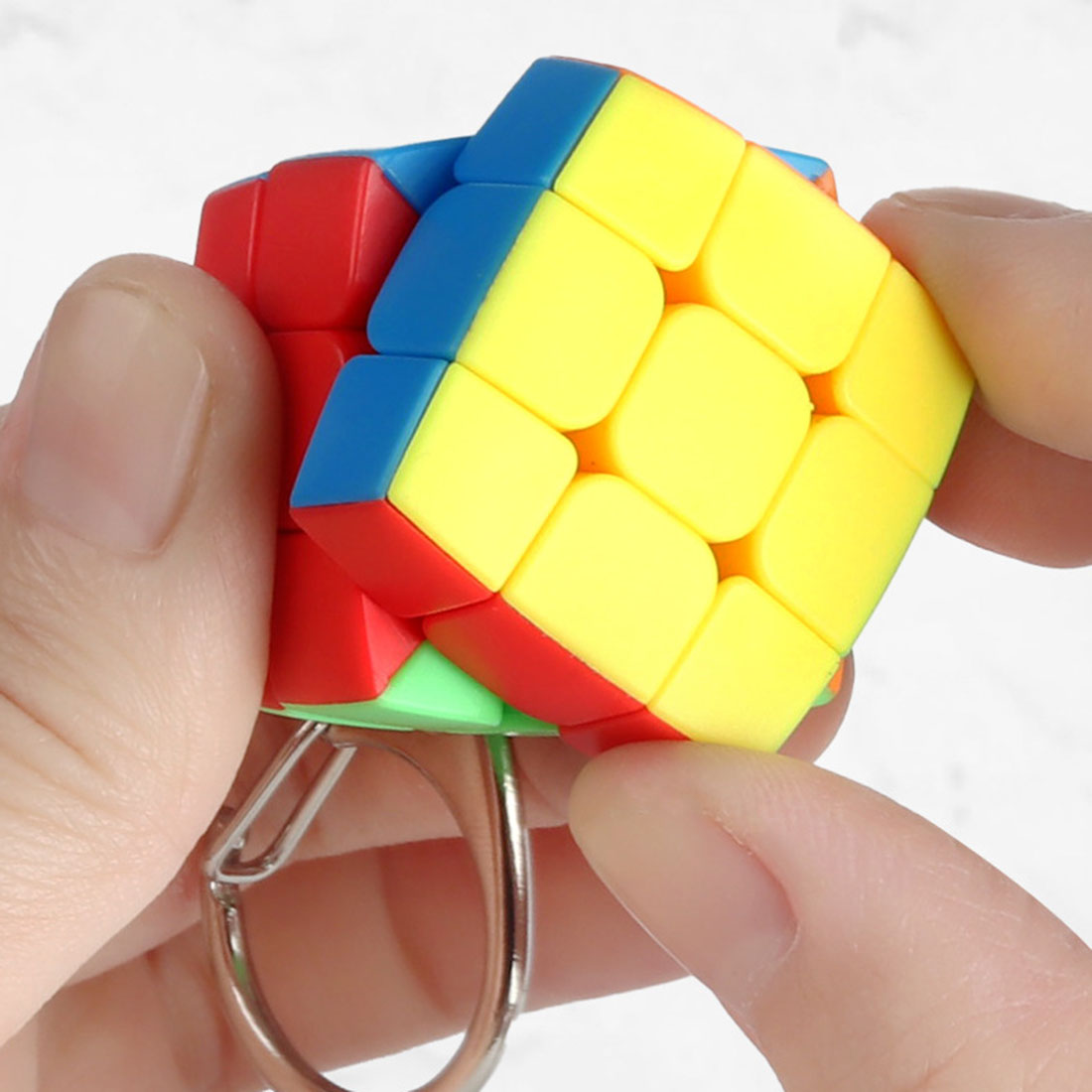 ShengShou Pillowed 3×3 Mini Keychain Cube